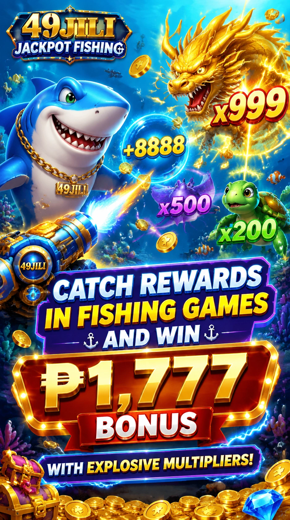 Mobile fishing game room view for Filipino players