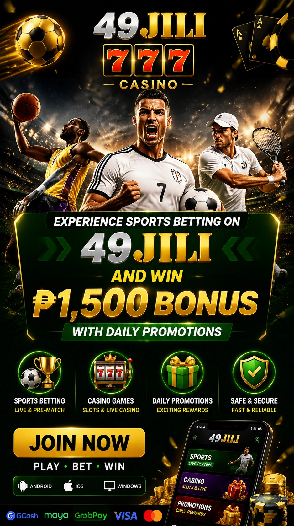 Mobile sports betting on a smartphone screen